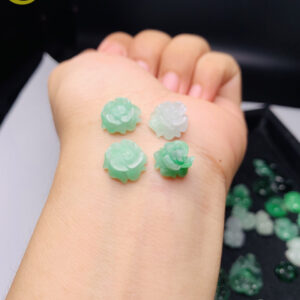 Khuyên Tai Hoa Mẫu Đơn Ngọc Sơn Thuỷ