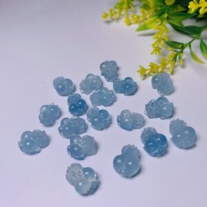 Mặt Nhẫn Tỳ Hưu Đá Aquamarine %Đá Mỹ Nghệ Tài Lộc% c6465e7ba7f661a838e7