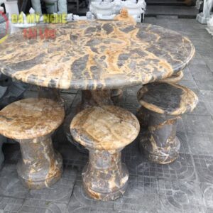 Bàn Ghế Đá Tự Nhiên - Bàn Ghế Đôn Tròn %Đá Mỹ Nghệ Tài Lộc% 2c586a6288f055ae0ce1