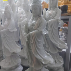 Tượng phật quan âm đá cẩm thạch