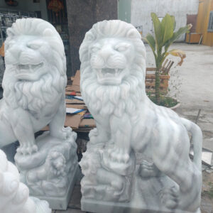 Tượng Sư Tử Đá Cẩm Thạch %Đá Mỹ Nghệ Tài Lộc% f6923b0001bedce085af3