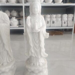 Bộ Tượng Tam Thánh Đá Cẩm Thạch %Đá Mỹ Nghệ Tài Lộc% Tuong phat quan am