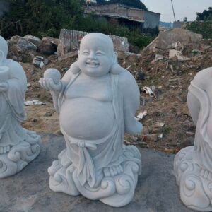 Bộ 5 Tượng Phật Di Lặc Hoan Hỉ Tài Lộc %Đá Mỹ Nghệ Tài Lộc% Tượng phật di lặc hoan hỉ 3
