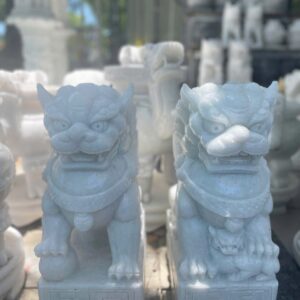 Tượng Kỳ Lân Đá Nhỏ - Giá rẻ và Cách Đặt Chuẩn Phong Thủy %Đá Mỹ Nghệ Tài Lộc% Kỳ lân đá nhỏ Trắng 3