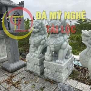 Kỳ Lân Đá Trắng %Đá Mỹ Nghệ Tài Lộc% ky lan da trang 5