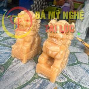 Tượng Kỳ Lân Để Bàn Bằng Đá Ngọc Hoàng Long %Đá Mỹ Nghệ Tài Lộc% Tuong ky lan de ban