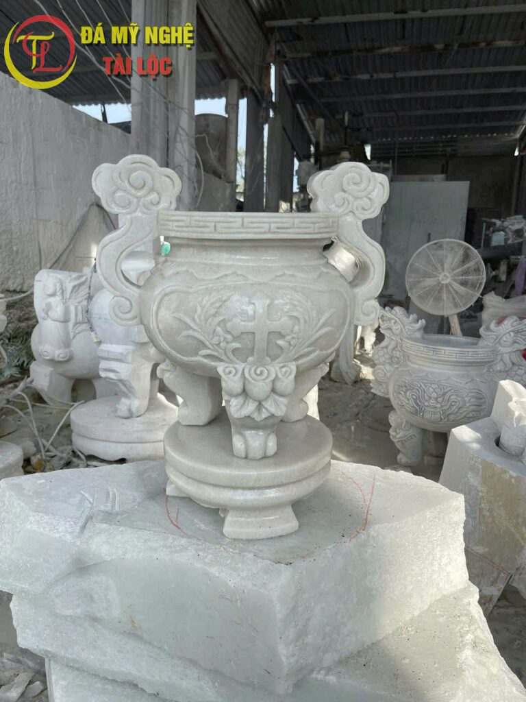 Lư hương đá Công Giáo – Biểu tượng đức tin %Đá Mỹ Nghệ Tài Lộc% Lư hương đá công giáo