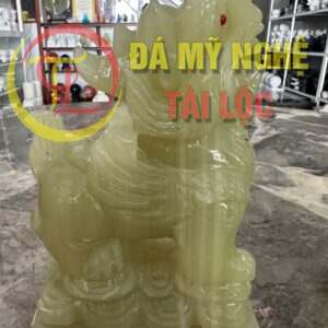 Tượng Kỳ Lân Phong Thủy Để Bàn Bằng Đá Ngọc Onyx Xanh %Đá Mỹ Nghệ Tài Lộc% tuong ky lan de ban 1