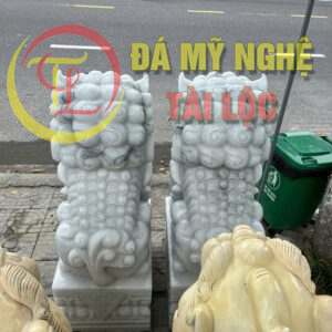 Tượng Kỳ Lân Đá Cao 1m2 %Đá Mỹ Nghệ Tài Lộc% Tuong ky lan da cao 1m2 phia sau